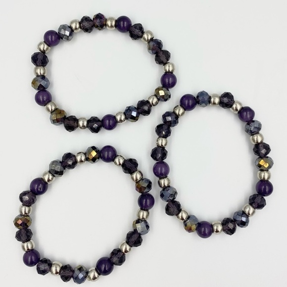 Macy’s Beaded Stacked Bracelets - Picture 2 of 3